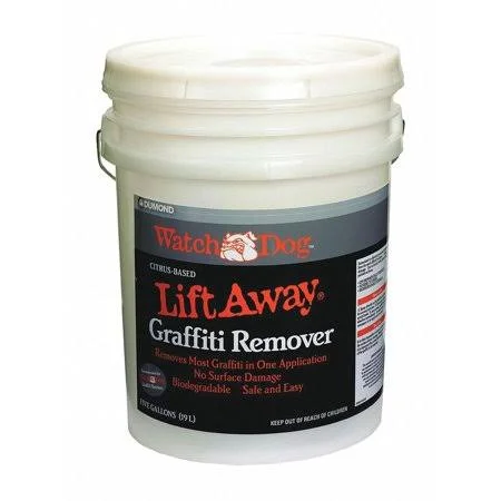 Dumond Graffiti Remover - 5 gal, Water, 0, Removes Graffiti from Smooth Non-Porous Surfaces - 8205