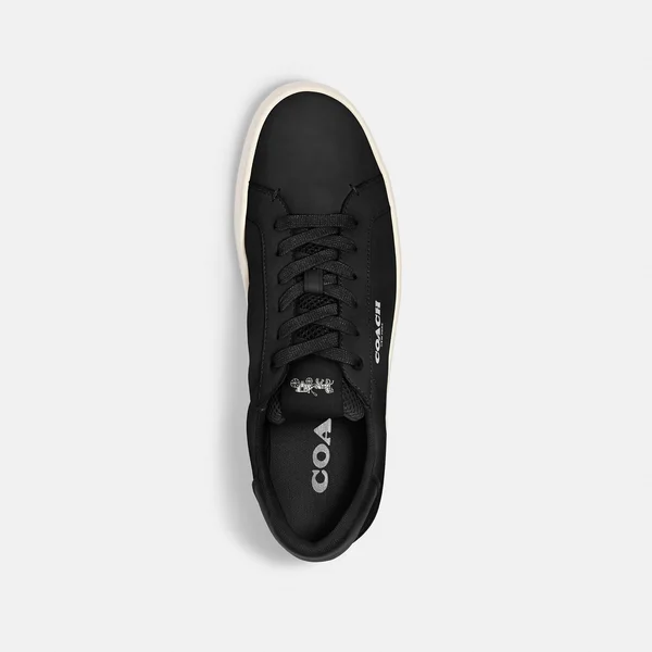 Coach Men's Clip Low Top Sneaker - Black - Size: 11.5
