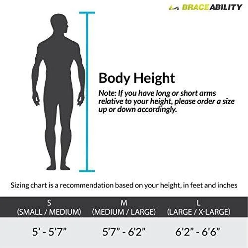 Braceability Cubital Tunnel Syndrome Elbow Brace - Splint to Treat Pain from Ulnar Nerve Entrapment, Hyperextended Elbow Prevent