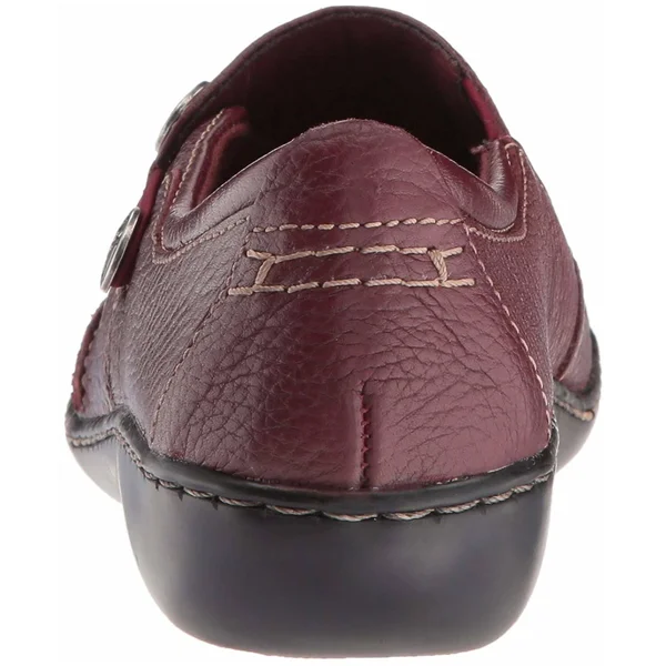 Clarks Ashland Lane Q Women's Shoes, 9 Wide, Burgundy