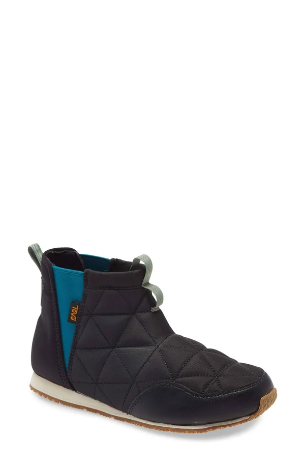 Kid's Teva Ember Quilted Bootie, Size 4 M - Black