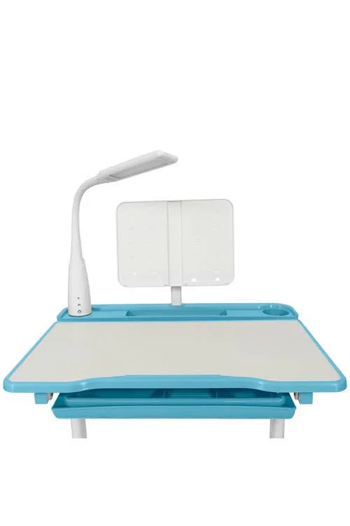 Happy Living Kid Height Adjustable Study Table and Chair Set with Lamp - Blue at Nordstrom Rack