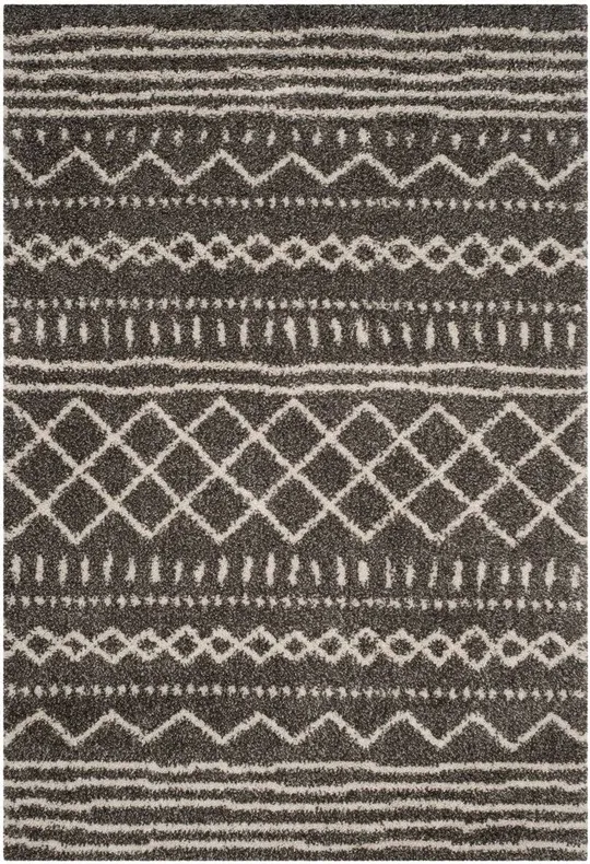 Safavieh Arizona Shag Lotta Rug - 2&3x22 x 10& Runner - Brown/Ivory