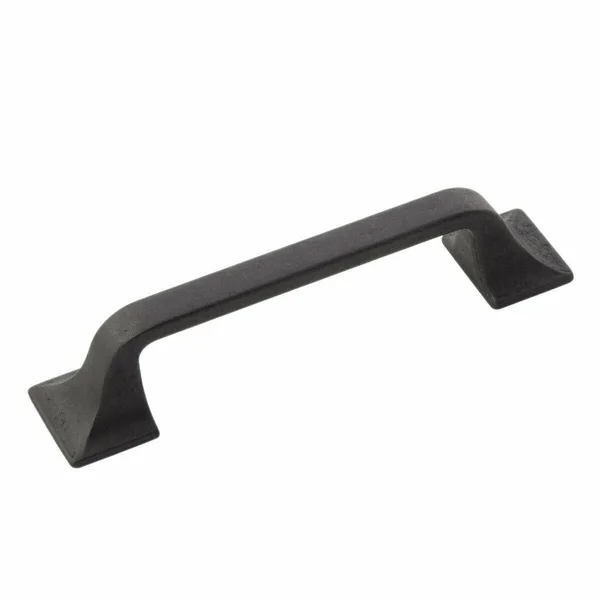 Hickory Hardware H076701-BI-10B Forge Collection Pull 3-3/4 inch (96mm) Hole Center, Center to Center, Black Iron