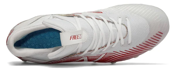 New Balance FreezeLX 2.0 Men's Lacrosse Shoes - White/Red (Size 12.5)