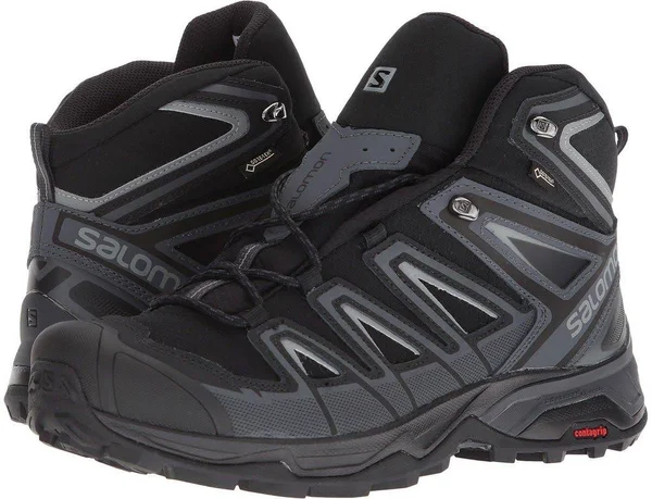 Salomon Men's x Ultra 3 Mid GTX Hiking Boots Black 9 Wide