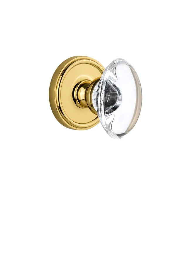 Grandeur - Dummy - Georgetown with Provence Crystal Knob in Lifetime Brass - 810385