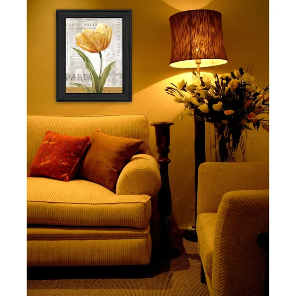 Golden Flower by Ed Wargo Framed Print Wall Art Wood Multi-Color