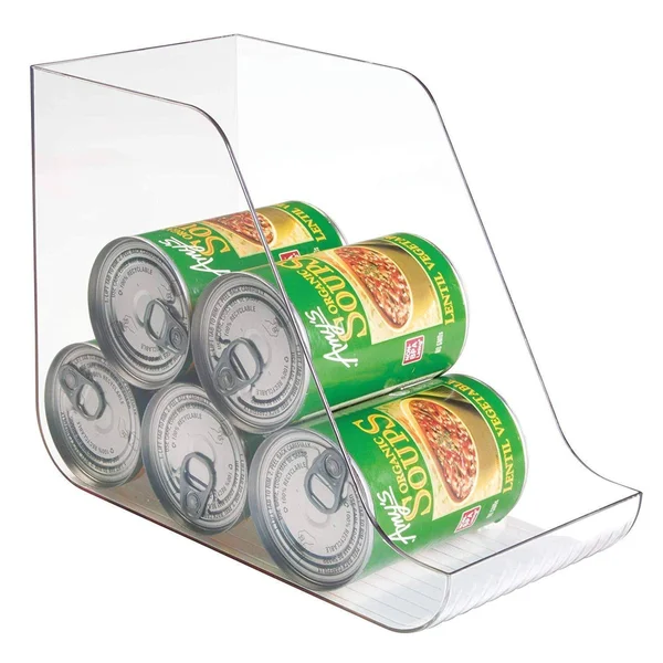 mDesign Large Standing Kitchen Can Dispenser Storage Organizer Bin for Canned