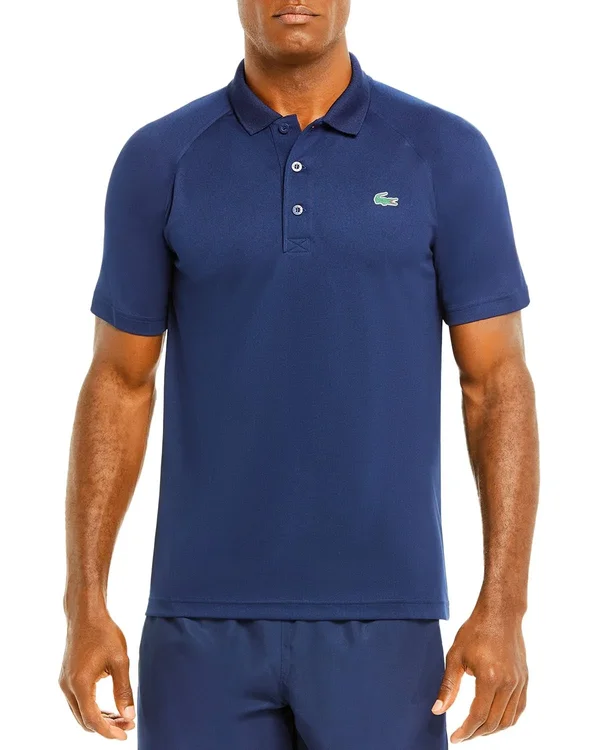 Lacoste Sport Solid Performance Stretch Short-Sleeve Polo Shirt - 2XL