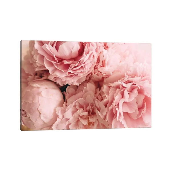 iCanvas Blush Peonies by Chelsea Victoria Canvas Print 12x18x1.5