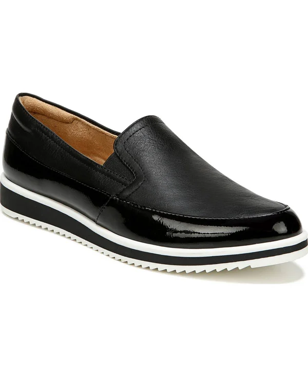 Naturalizer Rome Slip-Ons - Black Smooth