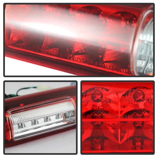 Xtune BKL-JH-CSIL99-LED-RC Brake Light (Chevy Silverado 99-06 - GMC Sierra 99-06 LED 3rd - Red/Clear)