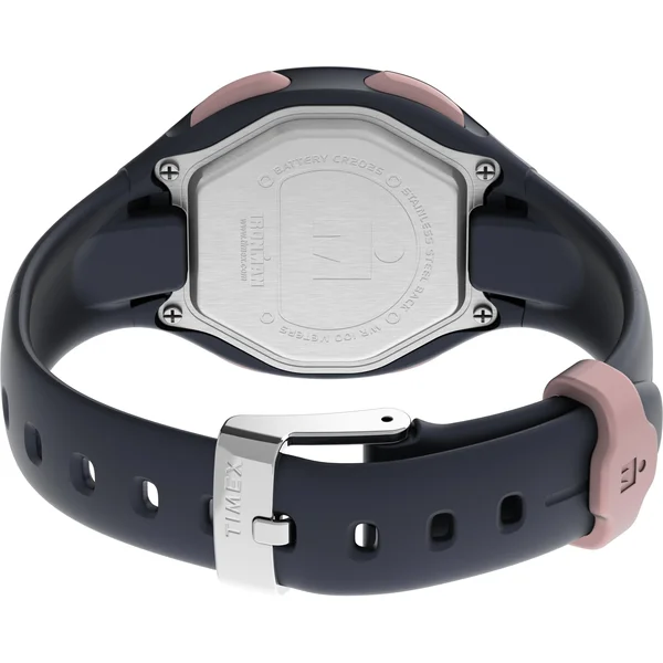 Timex Women's Ironman Transit 33mm Blue/Rose Gold-Tone Watch, Resin Strap