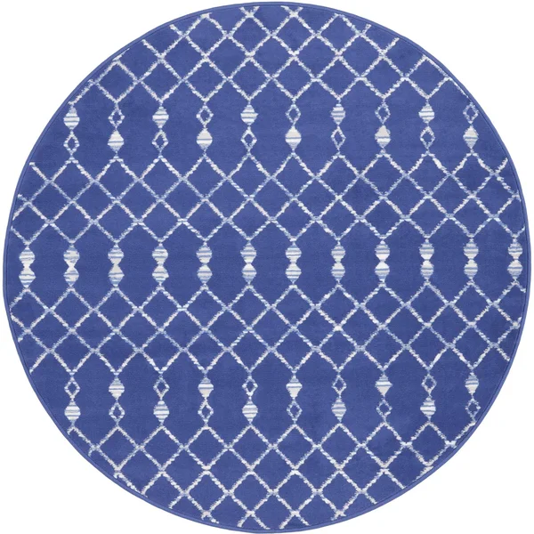 Nourison Whimsicle WHS02 Area Rug - Navy, 5& x Round