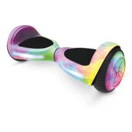 Hover-1 My First Hoverboard, Pink Tie-Dye, 80 lbs Max Weight, LED Lights, Size: One Size