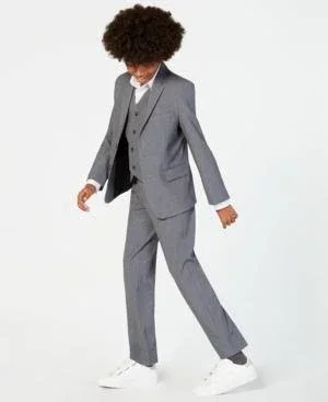 Calvin Klein Boys Infinite Stretch Slim Fit Suit Jacket - Black - 8