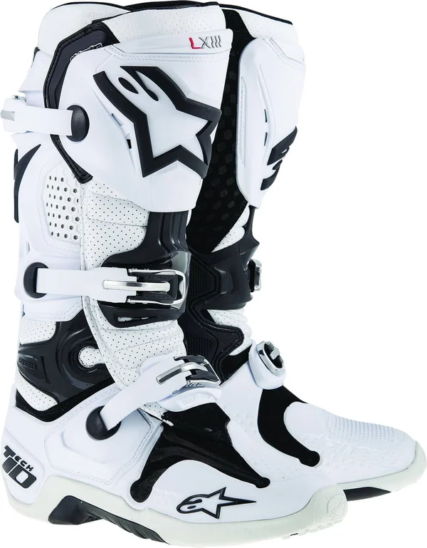 Alpinestars Tech 10 Boots White Vented 7