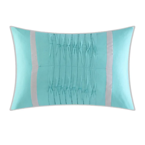 Queen 10pc Bed in A Bag Comforter Set Turquoise - Chic Home Design