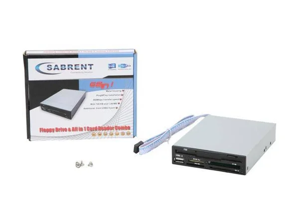 Internal Floppy Drive USB 2.0 With FlashCard Reader/Writer - 1.44MB