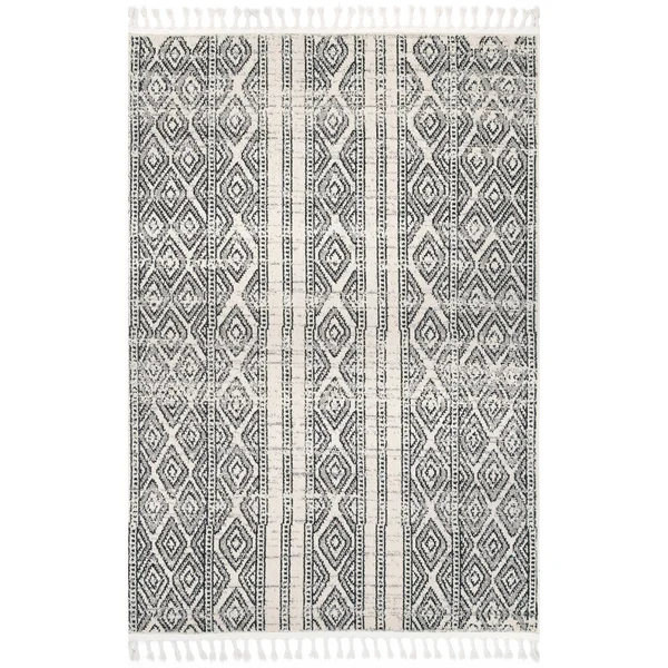 nuLOOM Chenoa Striped Tribal Tassel Area Rug, Size: 9& x 12&