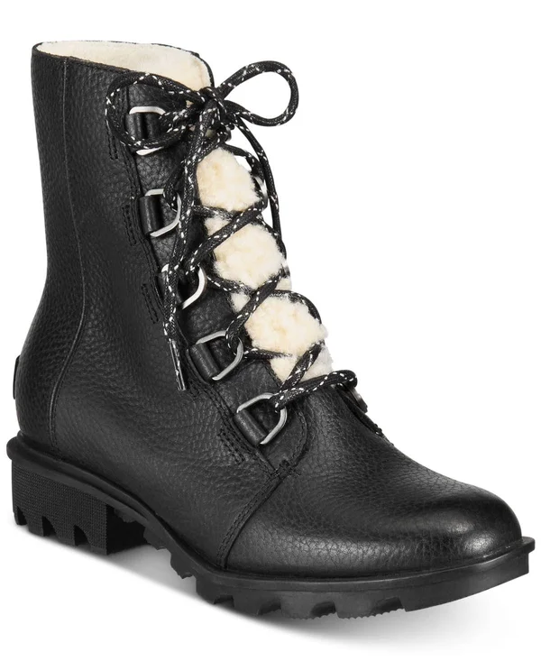 Sorel Phoenix Short Lace Cozy Boots Women's 2019 - 6.5 Black