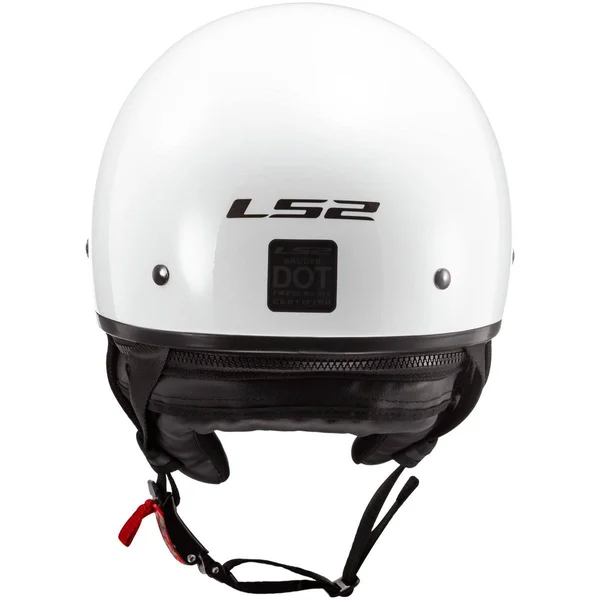 LS2 Helmets Bagger Motorcycle Half Helmet (Gloss Pearl White - Medium)