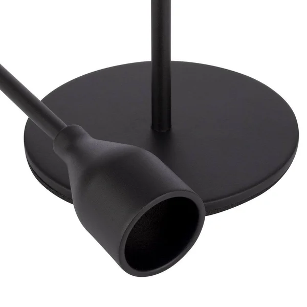 Koyal Wholesale Black Candlestick Taper Candle Holders - Tall Table Wedding Centerpiece, Modern Minimalist Decor, Set of 6