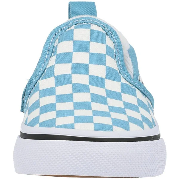 Vans Toddler Checkerboard Slip-On V (Delphinium Blue/True White) 8.5 Toddler