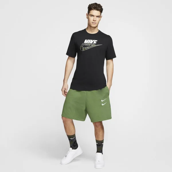 Nike Men's Swoosh Shorts-Green XL