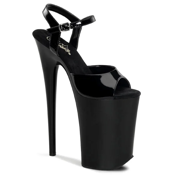 Pleaser - INFINITY-909 6, Black/Black