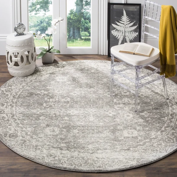 Safavieh EVK270S Evoke Grey, Ivory Area Rug - 11& x 15&