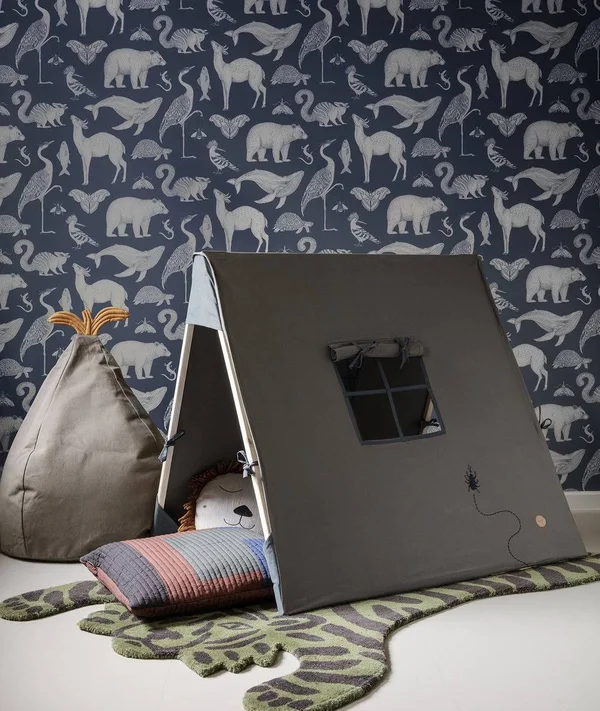 Ferm Living - Thin Striped Tent - Mustard