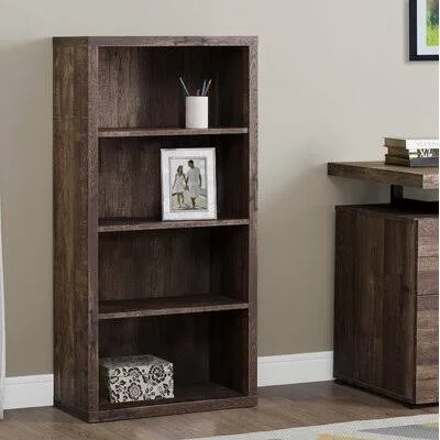 Schuster Standard Bookcase Union Rustic Color: Brown
