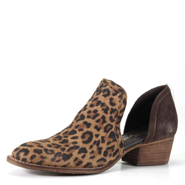 Diba True Women's Shy Town Bootie - Tan/Cognac Suede/Leather