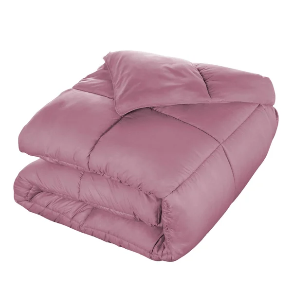 Blue Nile Mills Fluffy Luxurious Reversible Hypoallergenic Solid Down Alternative Comforter