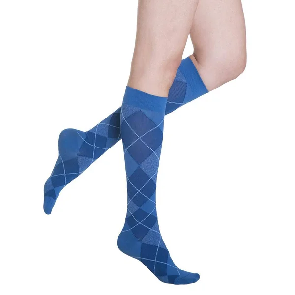 Sigvaris, Microfiber Shades Argyle, 20-30 mmHg, Women's, Knee High