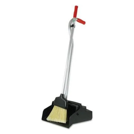 Unger Ergo Dustpan with Broom in Black & Silver EDPBR