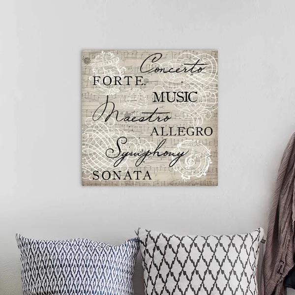 Musical Beauty IV - Large Solid-Faced Canvas Wall Art Print, Great Big Canvas