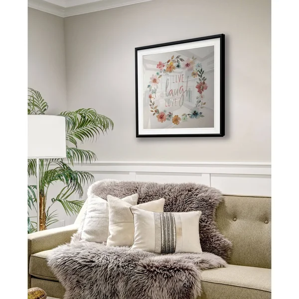 Live Laugh Love -Framed Giclee Print - 38x38