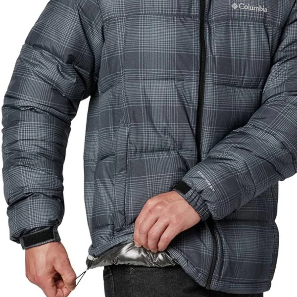 Columbia Men's Pike Lake Jacket - Black Check Print, Small