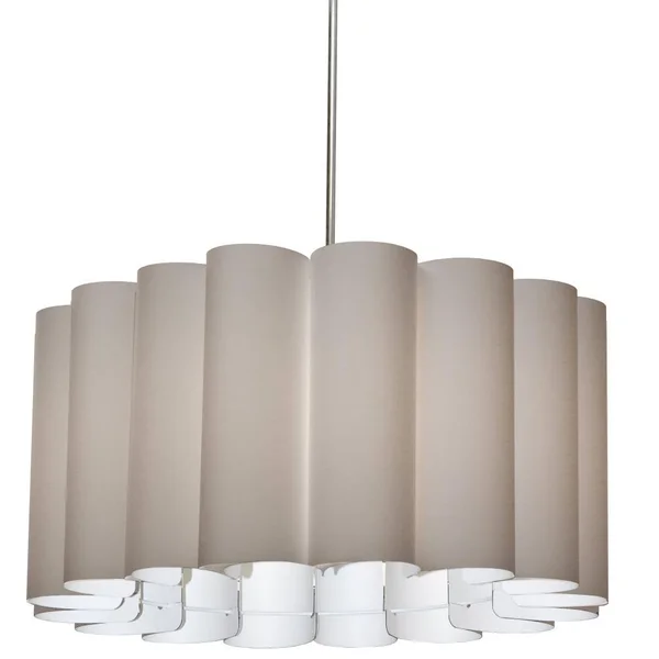 Dainolite SAN244-PC-838 4LT Sandra Pendant SGlow Latte Polished Chrome - Silver