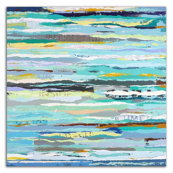 24x22 x 24x22 Message in A Bottle by Adam Collier Noel Print on Canvas