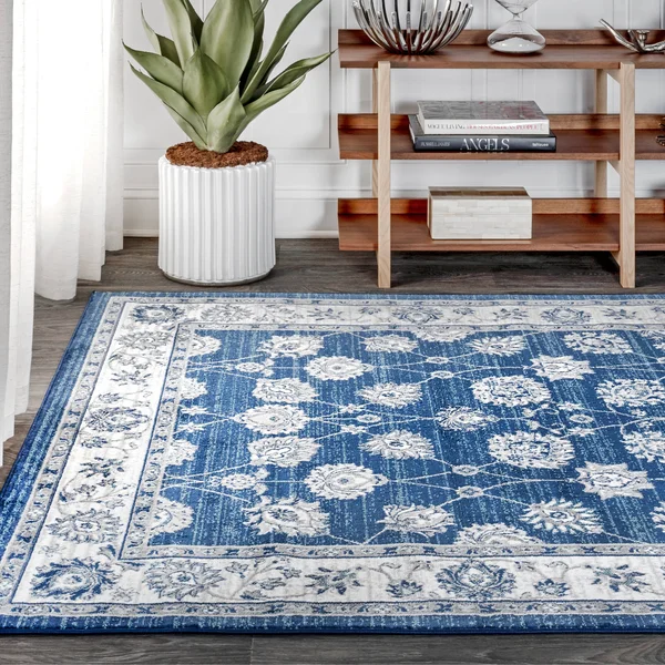 Jonathan Y Modern Cream/Red/Navy 5 ft. x 8 ft. Persian Vintage Moroccan Traditional Area Rug