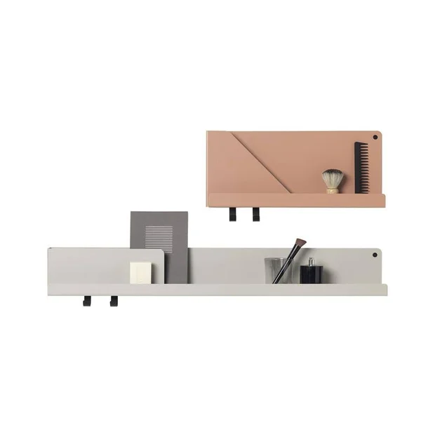 Muuto - Folded Shelves 63 x 16 - 5 cm, Black, 63 x 12.4 x 16.5 cm