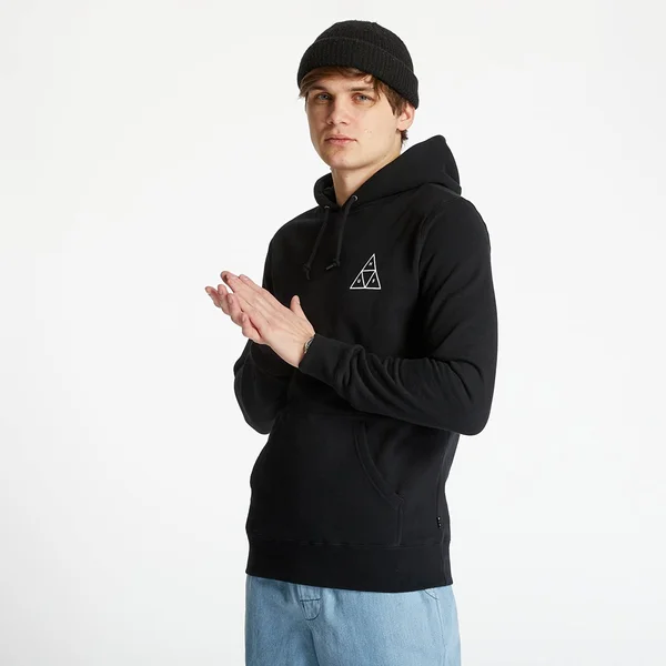 Huf Essentials Triple Triangle Hoodie - Black S