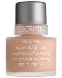 Prescriptives Virtual Skin Super-Natural Finish Foundation, Real Cream 02 - 1 oz bottle