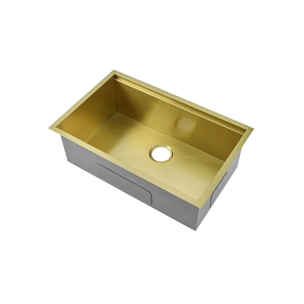 Tourner 30x22 x 19x22 Stainless Steel, Single Basin, Undermount Kitchen Workstation Sink in Gold