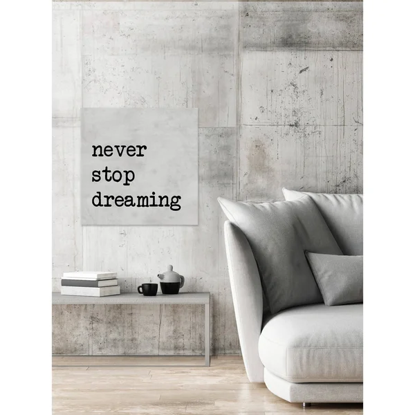 Marmont Hill - Handmade Never Stop Dreaming IV Print on Wrapped Canvas - 32 x 32