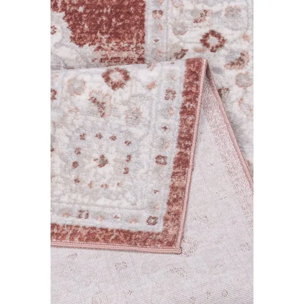 Trendy Collection Rose Transitional Polyester Area Rug - 5'2'' x 7'5''